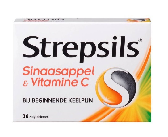 Strepsils Sinaasappel & vitamine c 36 zuigtabletten