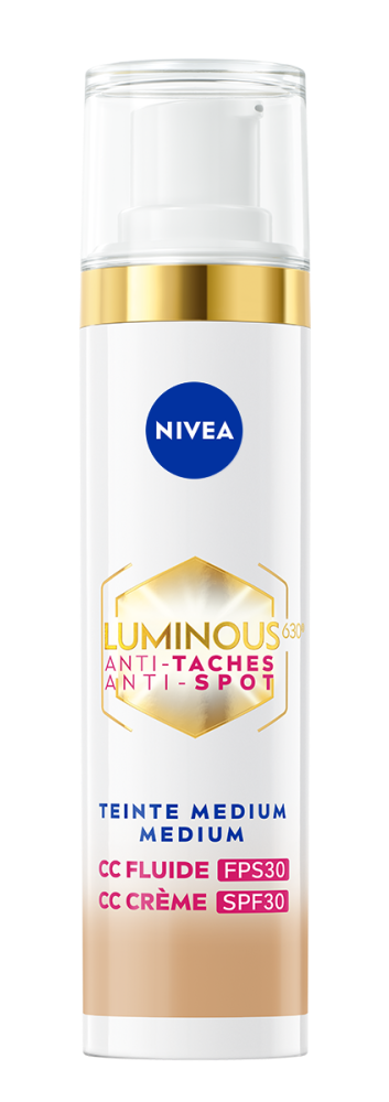 Nivea Luminous630 Antispot CC Fluid SPF30 - 02 Medium