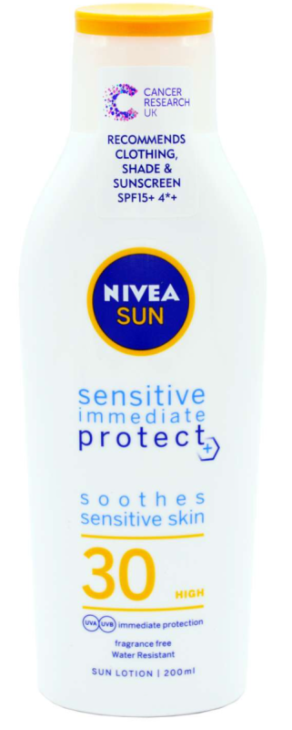 Nivea Zonnemelk sensitive spf30 200 ML