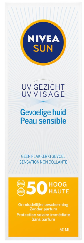 Nivea Sun soothing sensitive gezichtszonnecrème spf50 50 ML