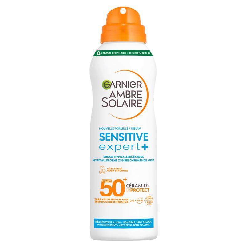 Ambre Solaire Sensitive expert beschermende mist zonnebrandspray spf 50+ 150ML