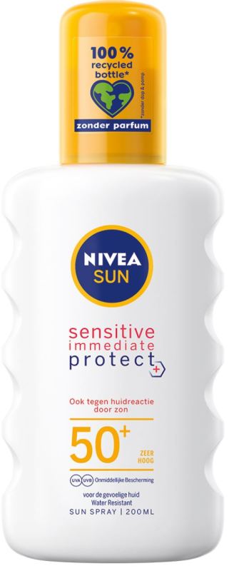 Nivea Sun sensitive zonnespray spf50+ 200 ML