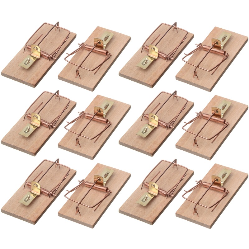 Ubbink Muizenval - 12x stuks - muizenklemmen - 10 cm - Ongediertebestrijding -