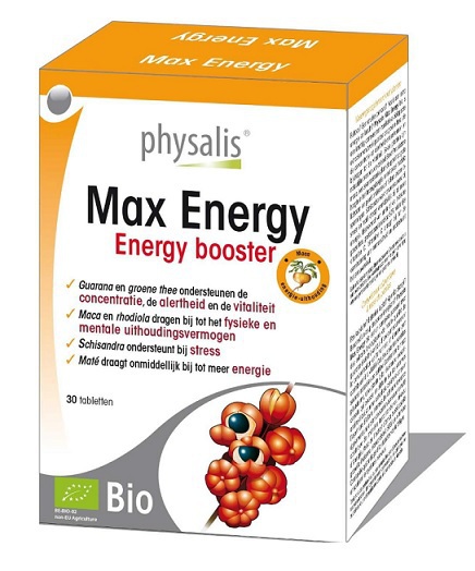 Physalis Max energy booster bio 30 tabletten
