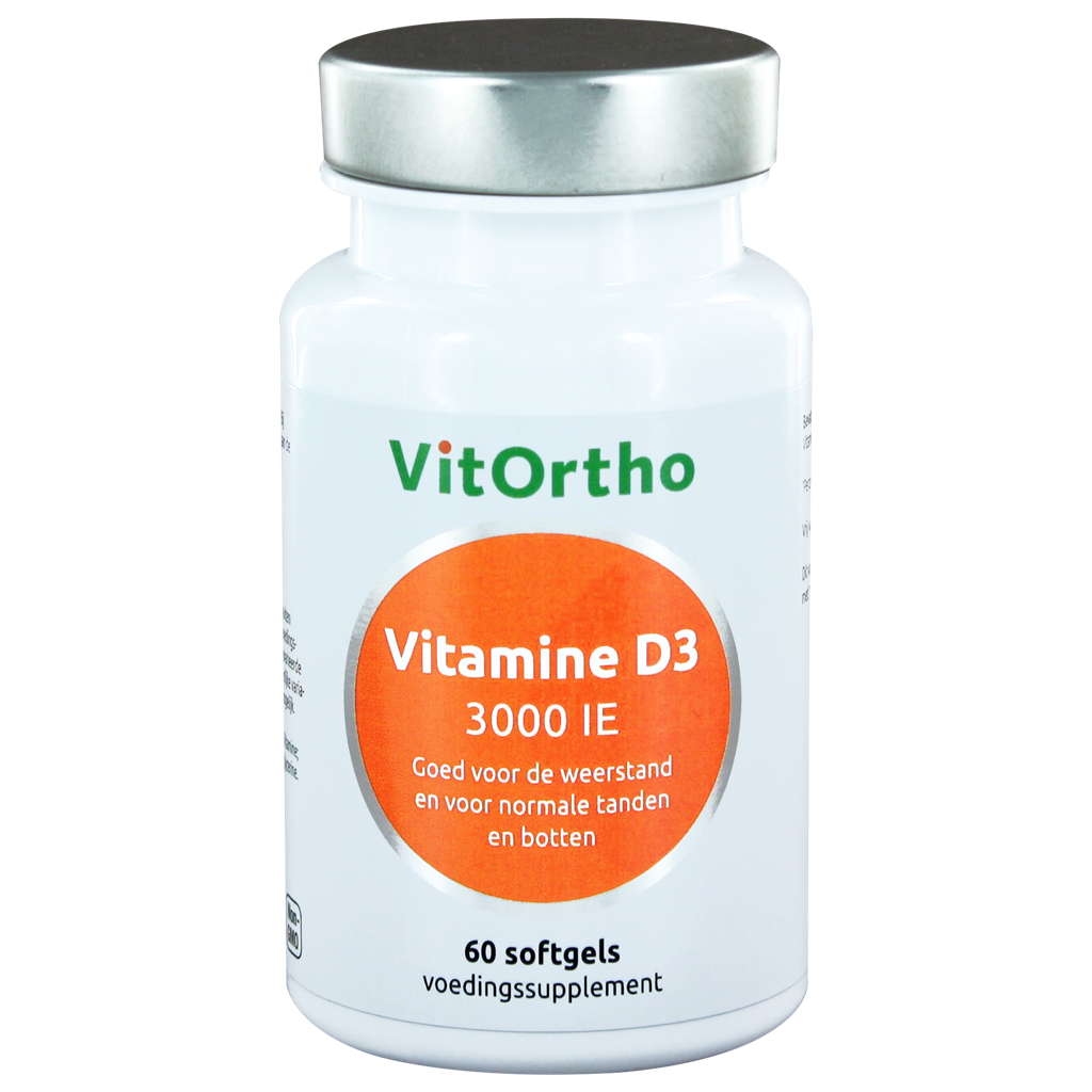 VitOrtho Vitamine D3 3000 IE Softgels 60st