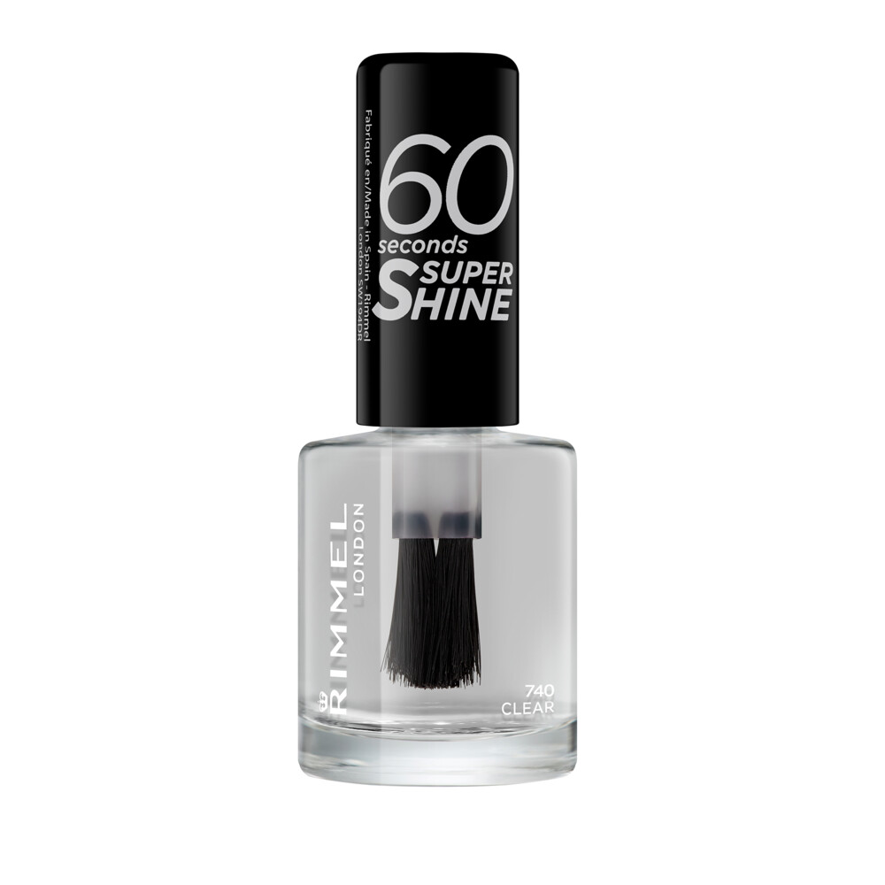 Rimmel 3x  Nagellak 60 Seconds SuperShine 740 Clear 8 ml