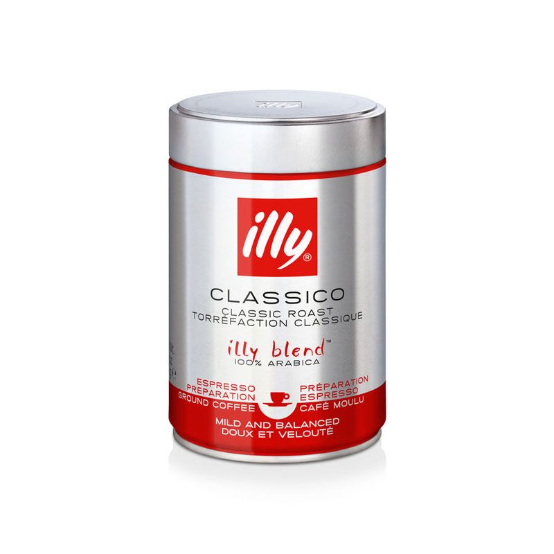 Illy normale branding (250gr GEMALEN koffie) - HOUDBAARHEIDSDATUM 03-2026