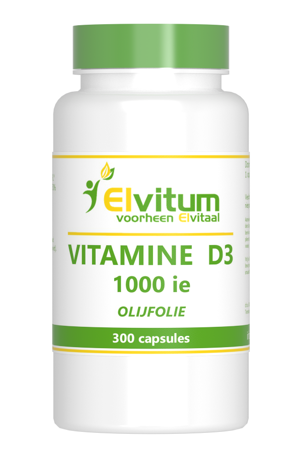 Elvitum Vitamine D3 1000 IE Capsules