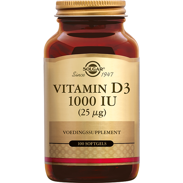 Solgar Vitamine D-3 1000 IU Softgels