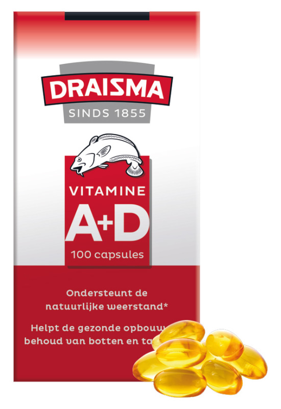 Draisma Vitamine a + d levertraan 100 capsules