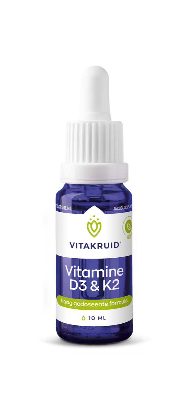 Vitakruid Vitamine D3 & K2 (MenaQ7) met druppelpipet 10