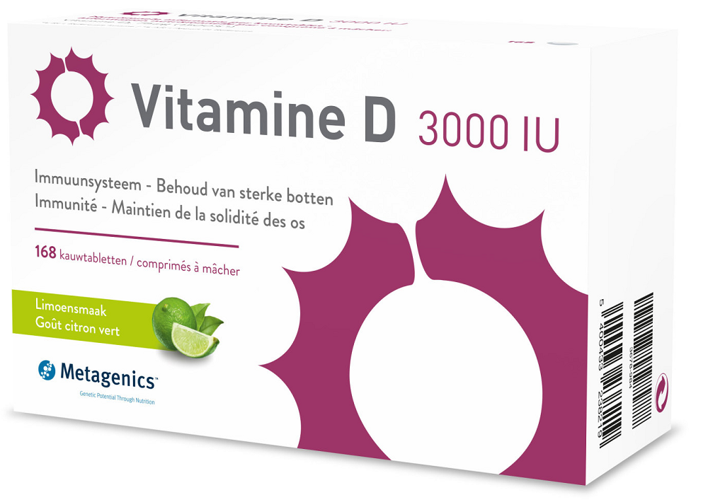 Metagenics Vitamine D 3000 IU Kauwtabletten