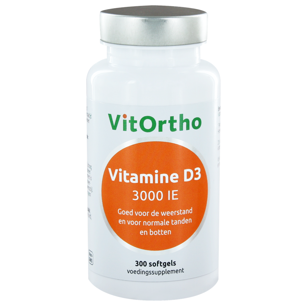 VitOrtho Vitamine D3 3000 IE Softgels 300st