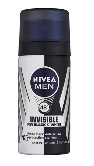 Nivea Mini for men deospray invisible back & white 35ml