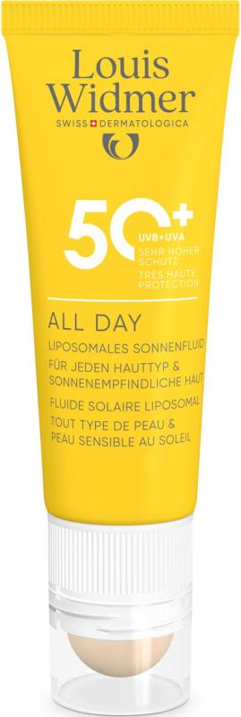 Louis Widmer All day spf50+ met lippenverzorging stick licht geparfumeerd 25 ML