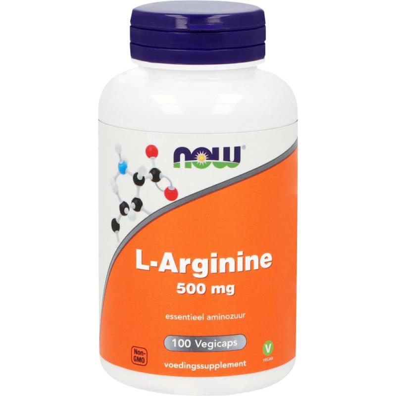Now L-arginine 500mg 100 capsules