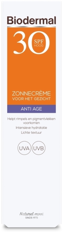 Biodermal Zonnebrand crème gezicht anti age spf30 40 ML