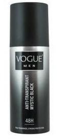 Vogue For men anti-transpirant mystic black deodorant 150ml