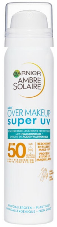 Garnier Ambre solaire over make-up gezichtsspray spf50+ 75ML