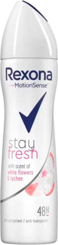 Rexona Deodorant spray stay fresh white flowers & lychee 150ml