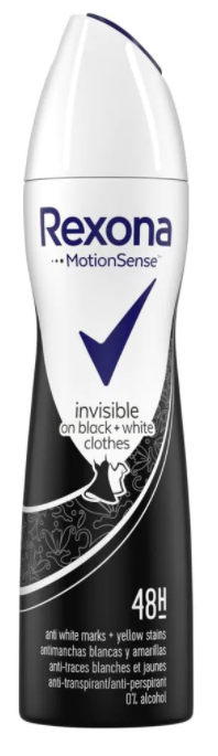 Rexona Deospray invisible black + white 150ml