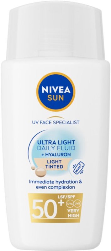 Nivea Sun uv face zonnebrand gezicht spf50 light tinted 40 ML