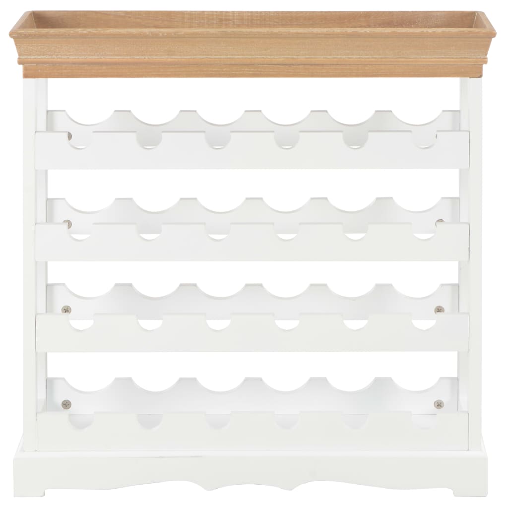 vidaXL Wijnkast 70x22,5x70,5 cm MDF wit