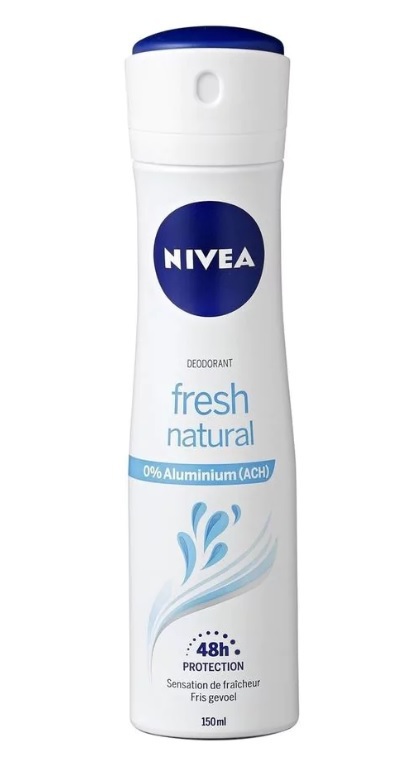 Nivea Deospray fresh natural 0% aluminium 150 ML