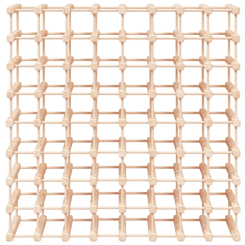 vidaXL Wijnrek voor 72 flessen 90,5x23x90,5 cm massief grenenhout