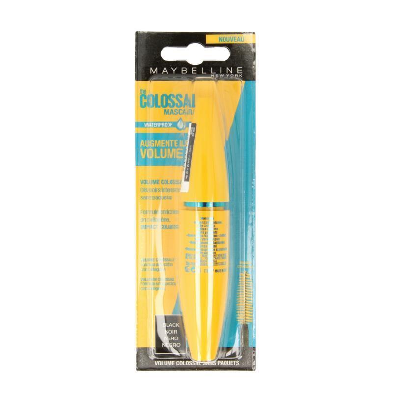 Maybelline Colossal black waterproof mascara blister 1 Stuk