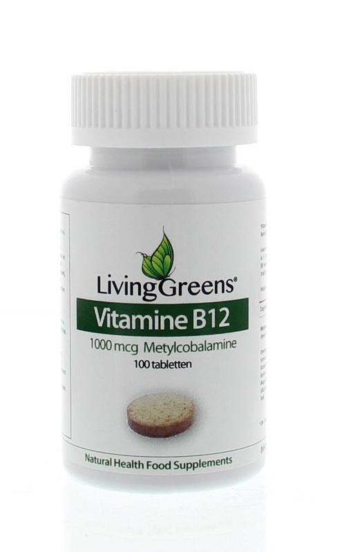 Livinggreens Vitamine b12 methylcobalamine 1000 mcg 100 Tabletten