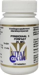Vital Cell Life Pyridoxal 5 fosfaat 25mg b6 100tab