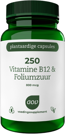 AOV 250 vitamine b12 & foliumzuur 60 vegacaps