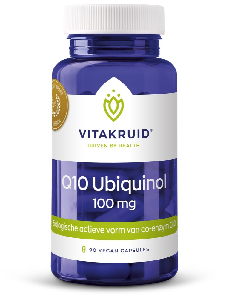 Vitakruid Co-enzym Q10 Ubiquinol actieve vorm Kaneka 100 mg 90