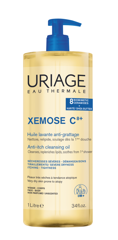 Uriage Xémose c8+ reinigingsolie tegen jeuk 1000 ml