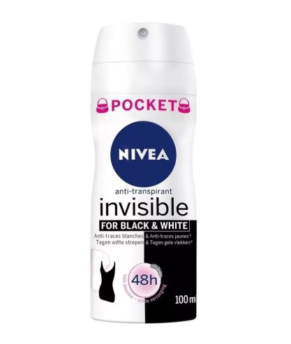 Nivea Deospray invisible black & white pocket edition 100ml