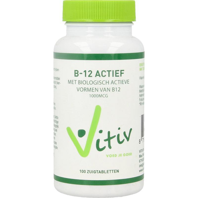 Vitiv Vitamine b12 actief 100 Zuigtabletten