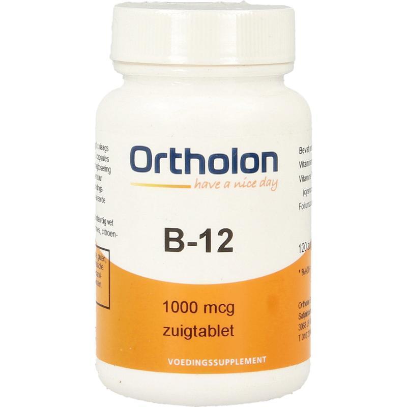 Ortholon Vitamine b12 1000 mcg 120 Zuigtabletten