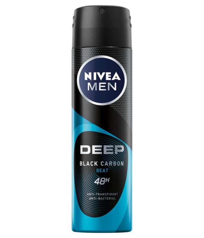 Nivea Men deep black carbon beat anti-transpirant spray 150ml