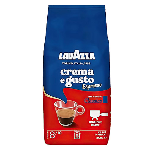 Lavazza koffiebonen crema e GUSTO ESPRESSO Classico 8-10 (1kg)