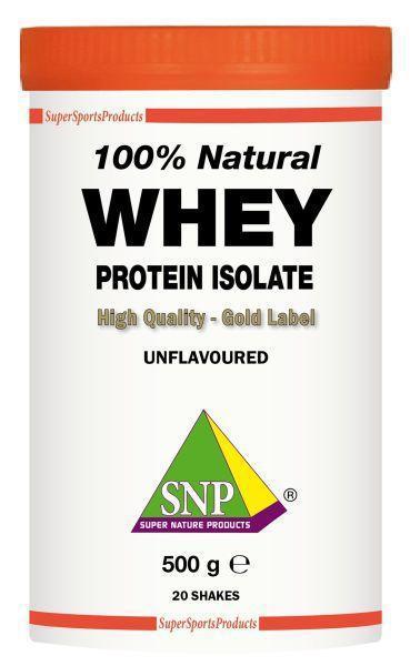 SNP Whey proteine isolate 100% natural 500G