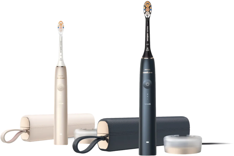 Philips Sonicare Prestige 9900 Blauw en Crème Duo Pack