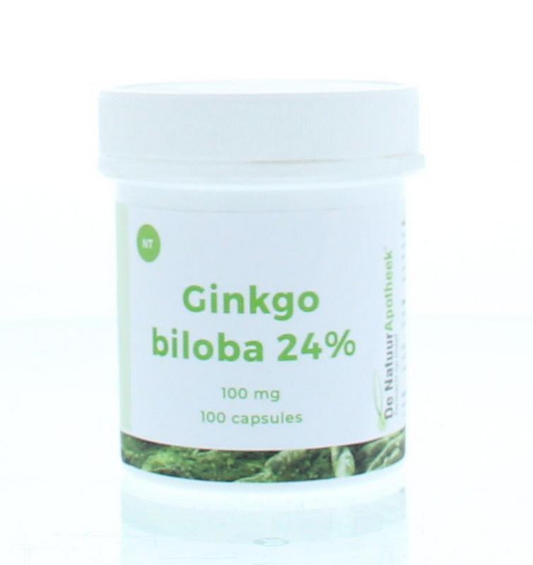 Natuurapotheek Ginkgo biloba 24% 100 mg 100 Capsules