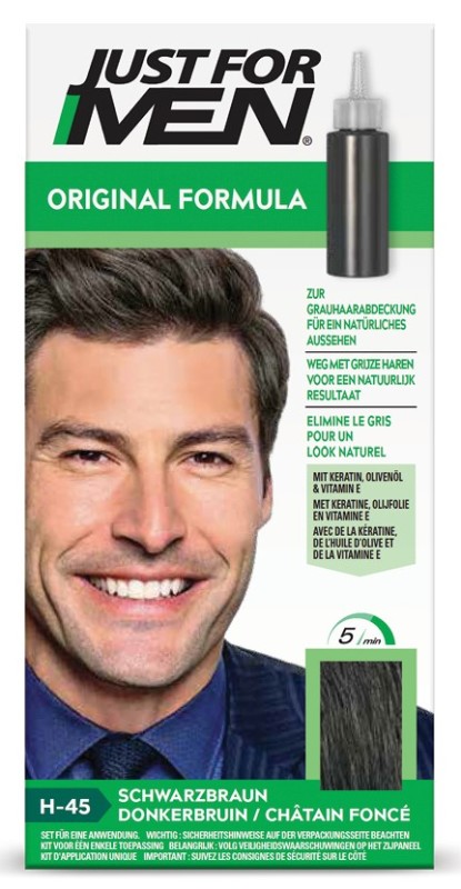 Just For Men Haarkleuring donkerbruin h45 1 Set