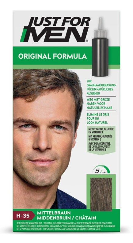 Just For Men Haarkleuring middenbruin h35 1 Set