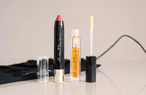 Pouch Cosmetics Pouch Lip&Cheek Warm Peach