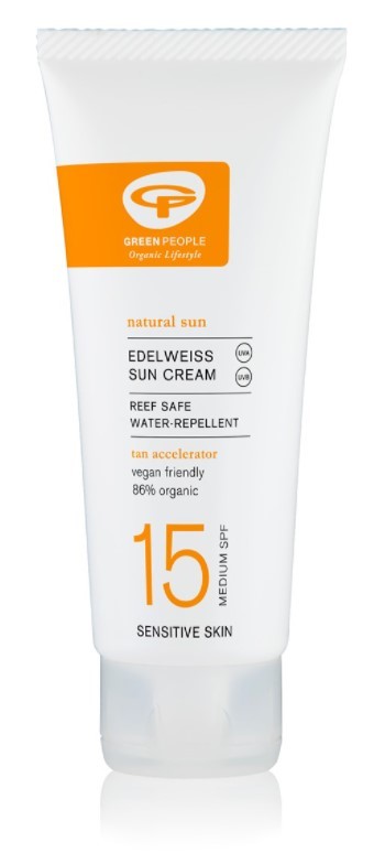 Green people Zonnebrand spf15 travel 100ml
