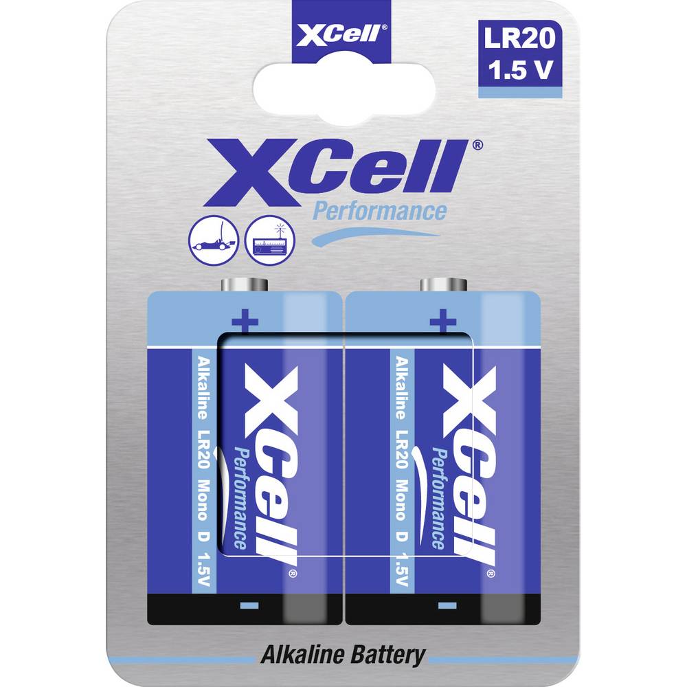 XCell LR20HP D batterij (mono) Alkaline 1.5 V 2 stuk(s)