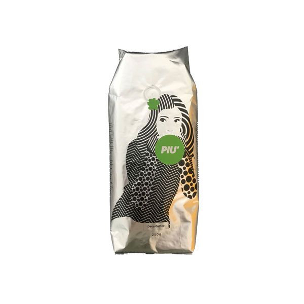 Piu koffiebonen DECA (250gr)