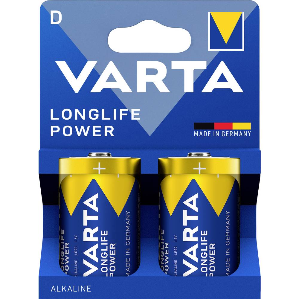 Varta Longlife Power D Blister 2 D batterij (mono) Alkaline 1.5 V 2 stuk(s)